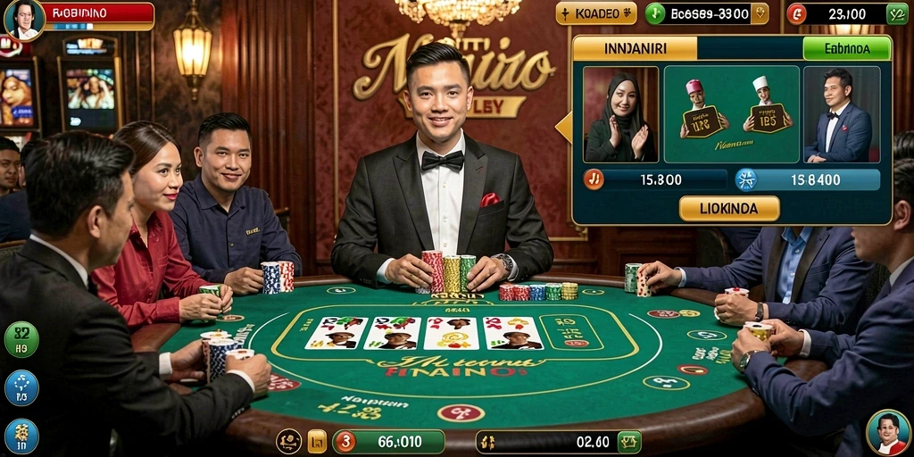Screenshot menunjukkan karakter utama dalam perjalanan menantang.