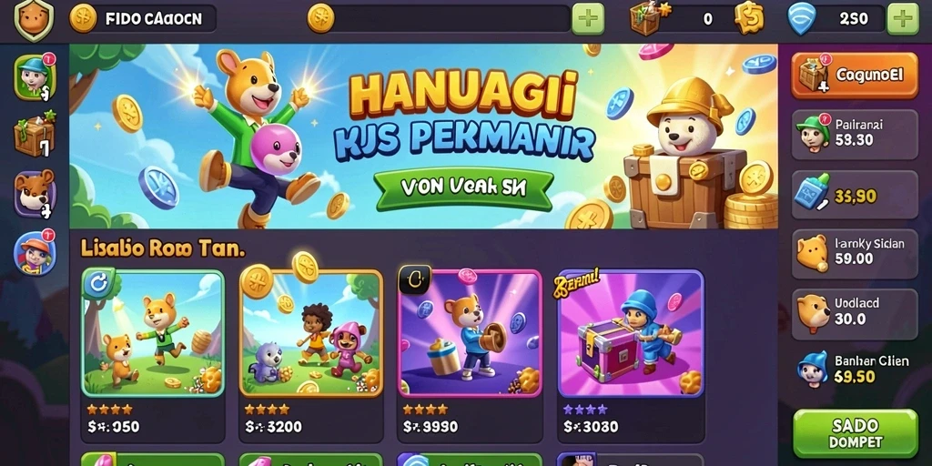 Pengguna sedang menikmati tantangan level baru.