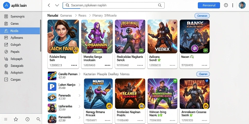 Grafis penuh warna dan menarik perhatian.