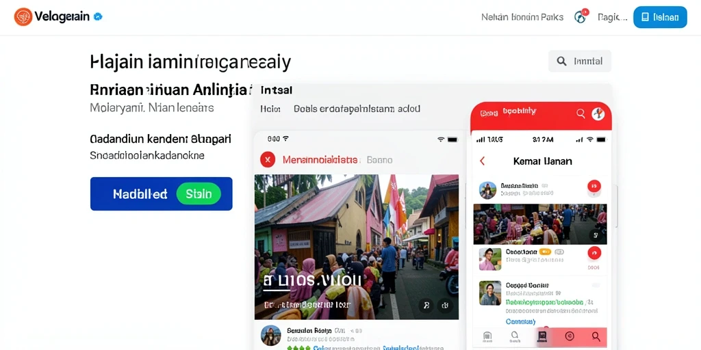 Tampilan antarmuka menu yang intuitif.