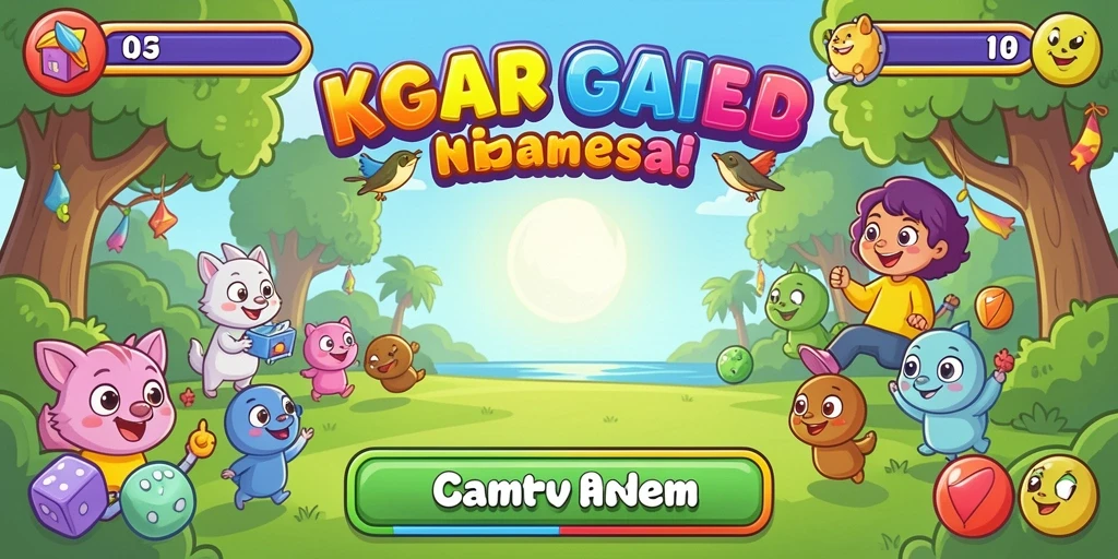 Tampilan antarmuka game yang modern.