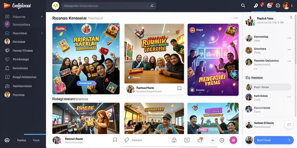 Tampilan antarmuka permainan yang intuitif.
