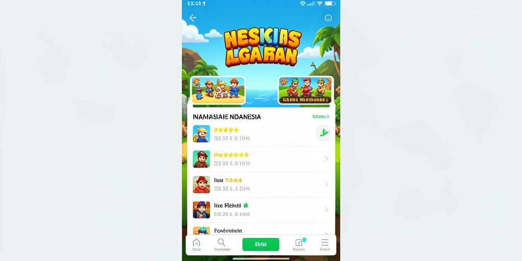 Tampilan grafis yang memukau dalam permainan.