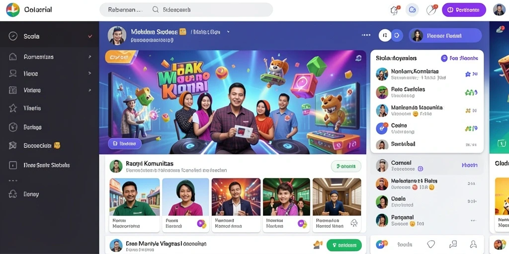 Tampilan antarmuka yang modern dan menarik.