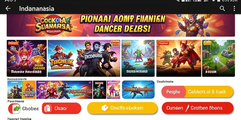 Tampilan menarik dari layar utama aplikasi.